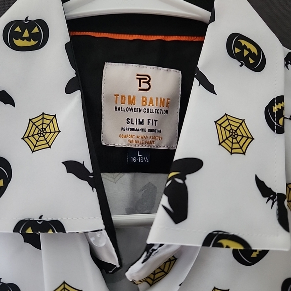 Holloween Button up Tom Baines Large Mens